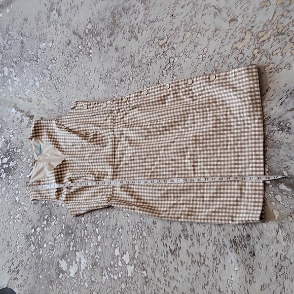 J. McLaughlin Paulson Gingham Check  Sleeveless Sheath Dress Sz10 - Picture 7 of 9
